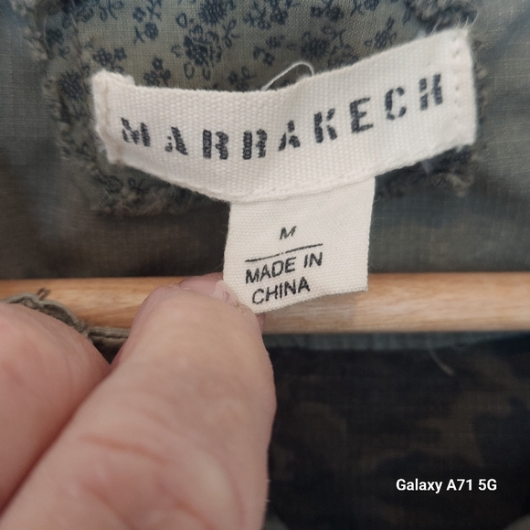 Marrakech Olive Green Hooded Vest Jacket by Anthropologie Sz M - Picture 6 of 16